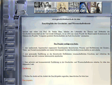 Tablet Screenshot of geschichtstheorie.de